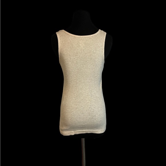 American Eagle Outfitters M Cotton Ivory Knit Sleeveless Sweater Top Set 54485 - Picture 8 of 11